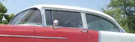Chevy Vent Window Installed In Frame Clear Sedan & Wagon Left 1955-1957