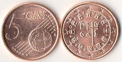 Portugal Km742(U) 5 Port. Cent *