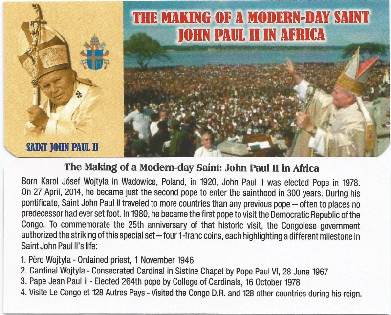 Saint John Paul Ii Four Coins Of The Congo (Mini Album)