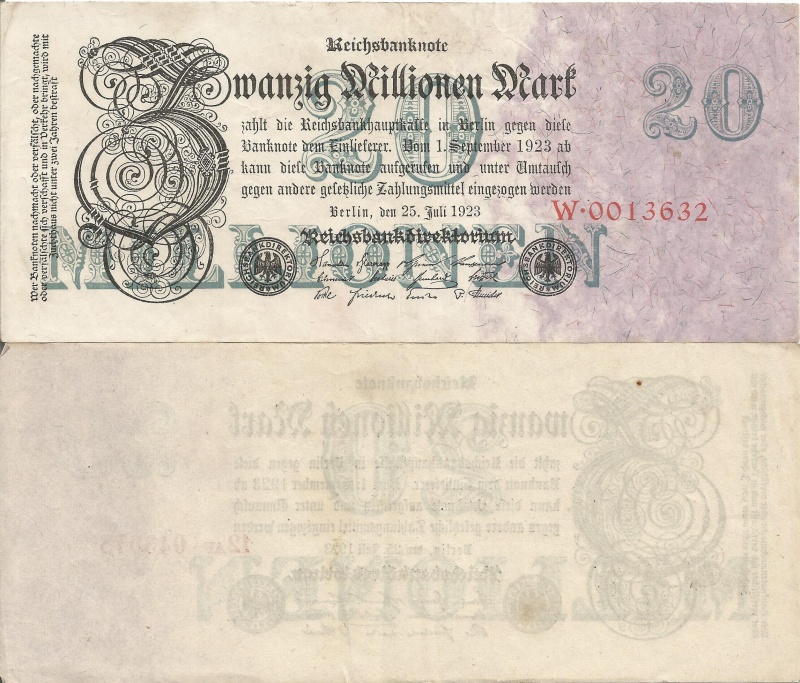 Germany P97(Vf) 20,000,000 Mark