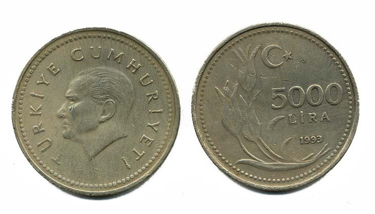 Turkeykm1025(C) 5,000 Lira