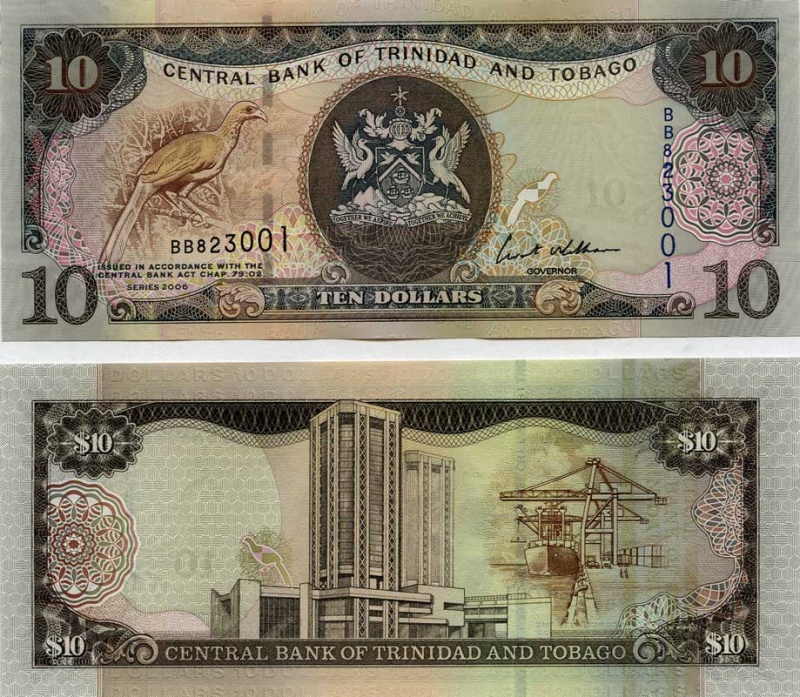 Trinidad & Tobago P48(U) 10 Dollars
