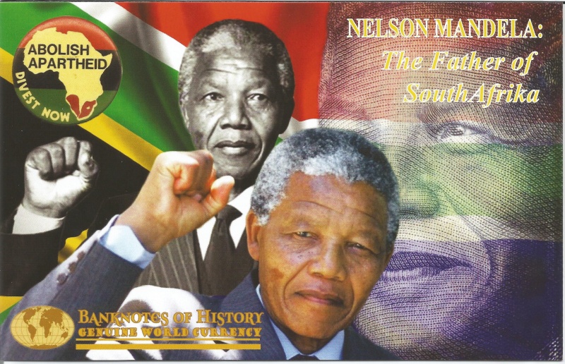 Mandela “Father Of Africa” 10 Rand Single Banknote Folder
