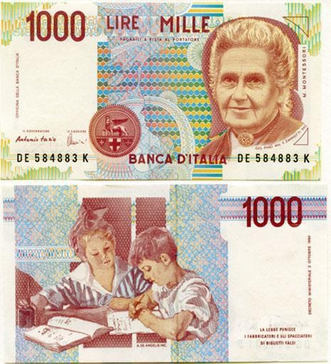 Italy P114(U) 1,000 Lire