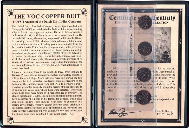 Voc Dutch East Indies Co. Copper Duits Album
