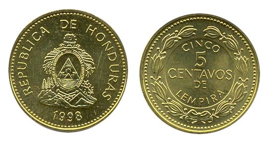 Honduras Km72.4(U) 5 Centavos