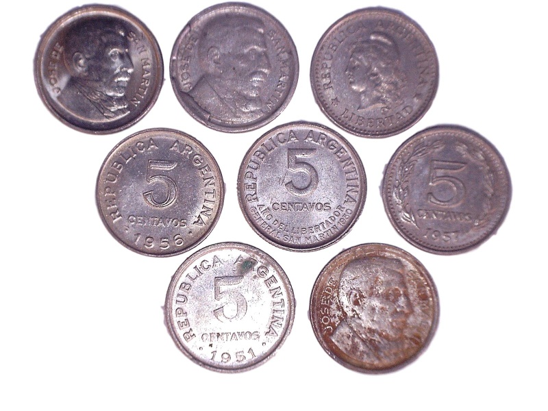 Argentina Km50-43-46-53(Vf) 5 Centavos