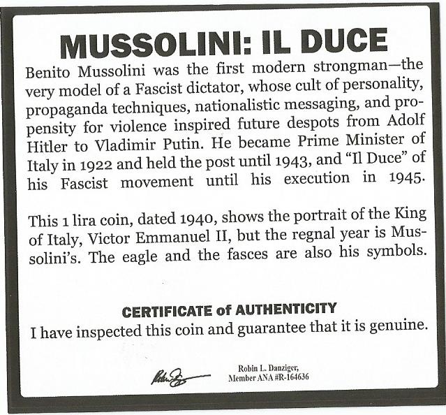 Mussolini: Il Duce (Black Box)