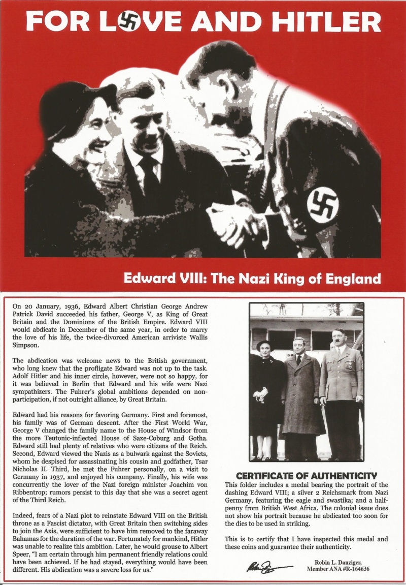 For Love And Hitler: Edward Viii, The Nazi King Of England (Album)