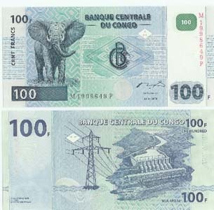 Congo D.R. Pdr92(U) 100 Francs