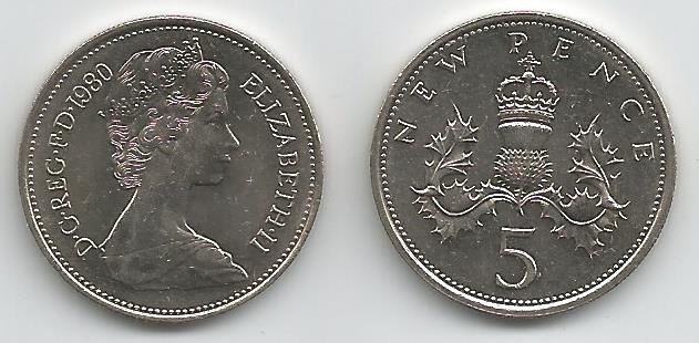 Great Britain Km911(Au-U) 5 N. Pence