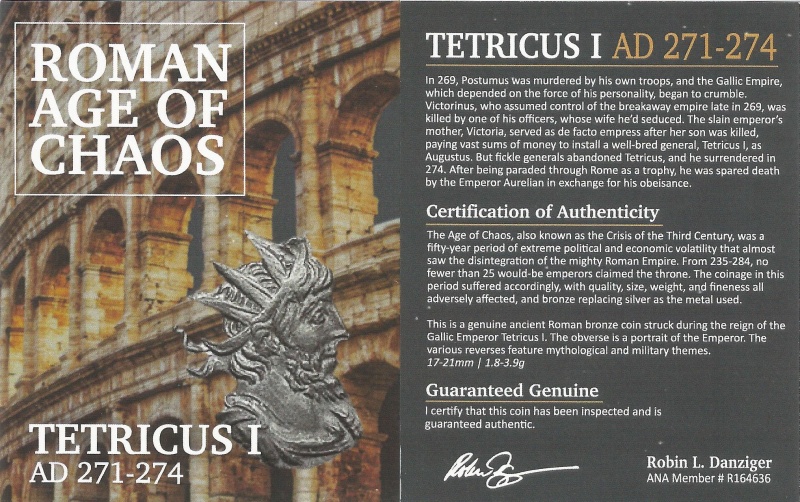 Roman Ae Tetricus I (Ad 271-274) Ngc(Xf)
