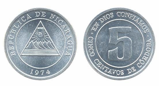 Nicaragua Km28(U) 5 Centavos