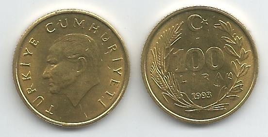 Turkey Km988(U) 100 Lira