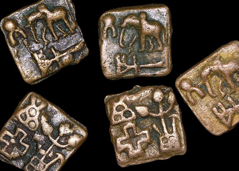 Ancient India, Sunga Empire (C.185-75 Bce), 1/4 Karshapana(C)