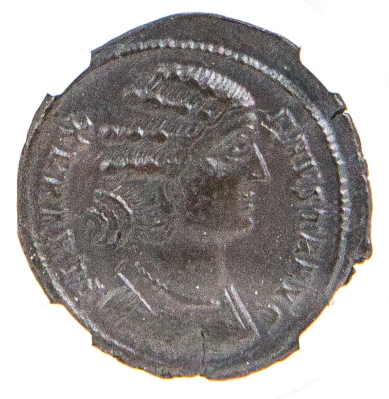 Roman Bronze Of (307-326) Ngc(Xf)