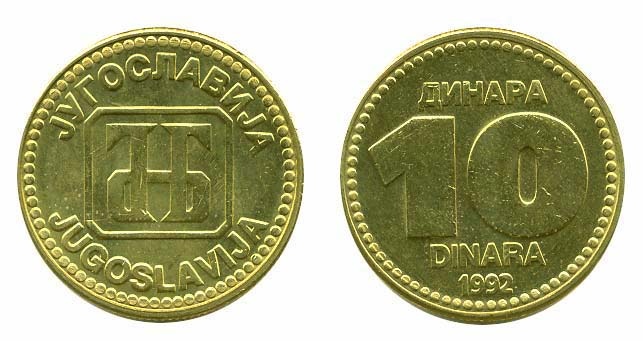 Yugoslavia Km152(U) 10 Dinara