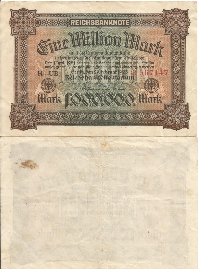 Germany P86(Vf) 1,000,000 Mark