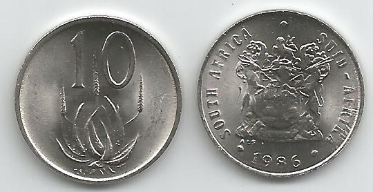 South Africa Km85(U) 10 Cents