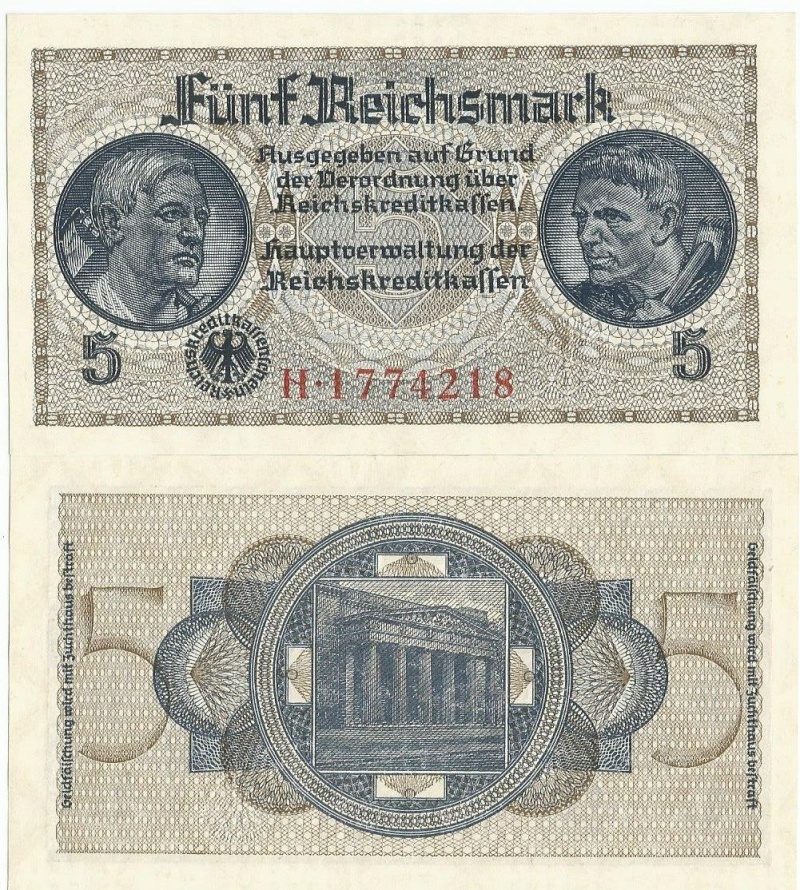 Germany Pr138(Au-U) 5 Reichsmark