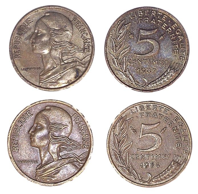 France Km933(Vf-Xf) 5 Centimes