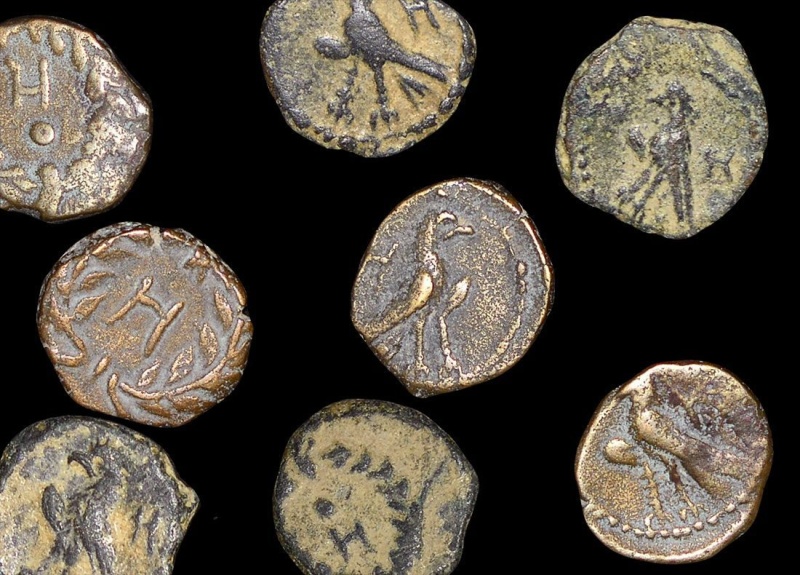 Ancient Greek, Arabia, Kingdom Of Nabataea, Aretas Iv Philopatris And Queen Shaqilath (9 Bce-40 Ce), “The Beheading Of John The Baptist”, Bronze Unit(C)