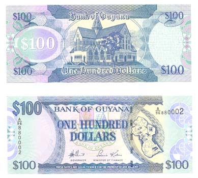 Guyana P36(U) 100 Dollars