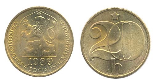 Czechoslovakia Km143(U) 20 Haleru