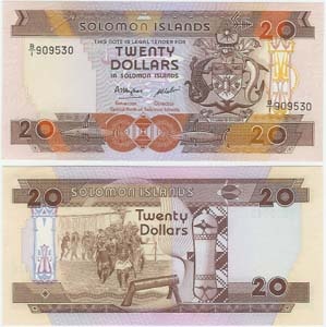 Solomon Islands P16(U) 20 Dollars