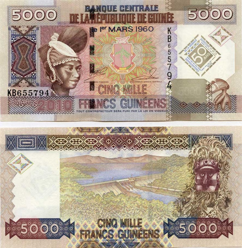 Guinea P44(U) 5000 Francs