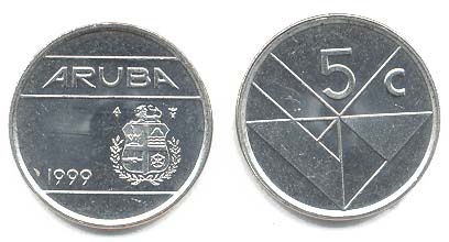 Aruba Km1(U) 5 Cents
