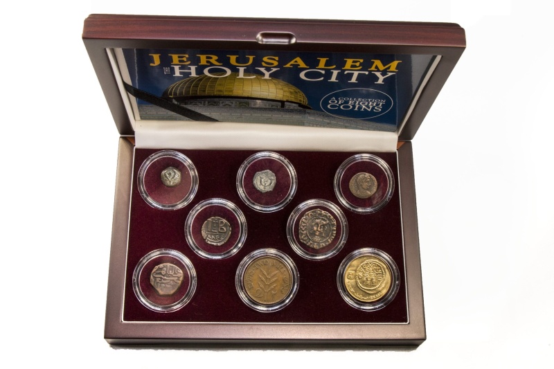 Jerusalem: The Holy City: A Collection Of 8 Coins (Eight-Coin Box)