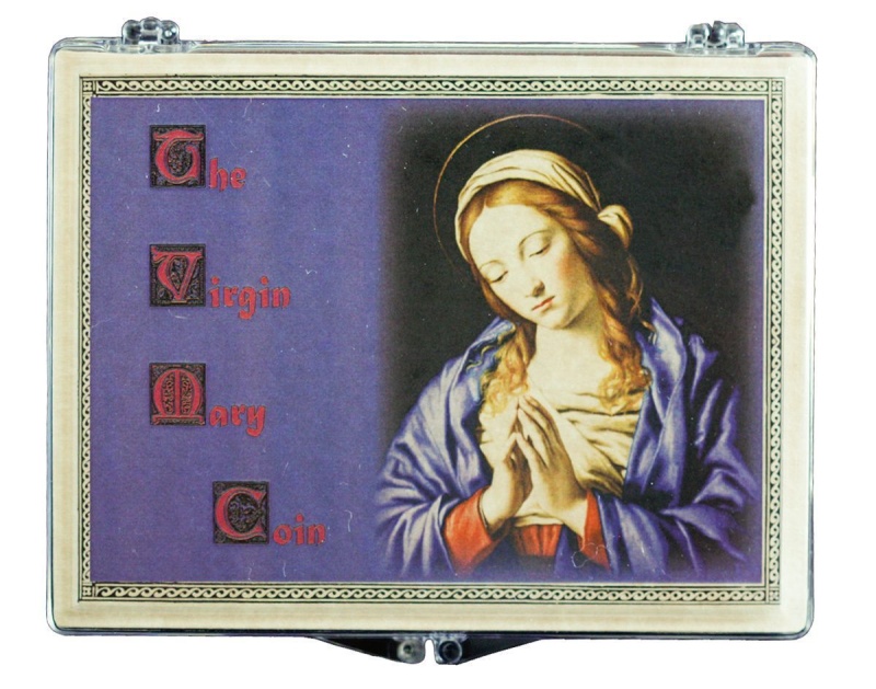 Virgin Mary Coin: Bronze Coin From The Reign Of Emperor Arcadius (Clear Box)