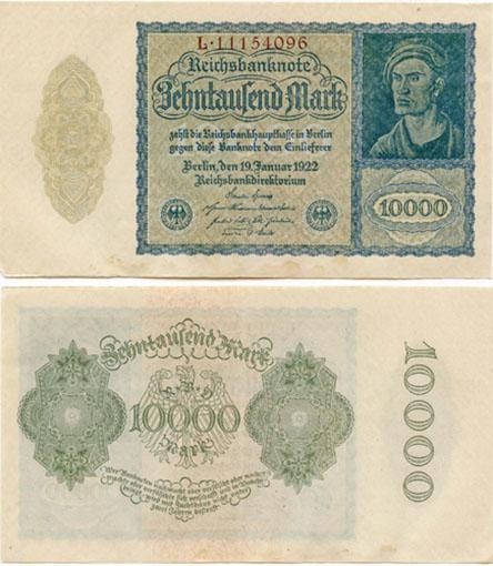 Germany P72(Xf) 10,000 Mark