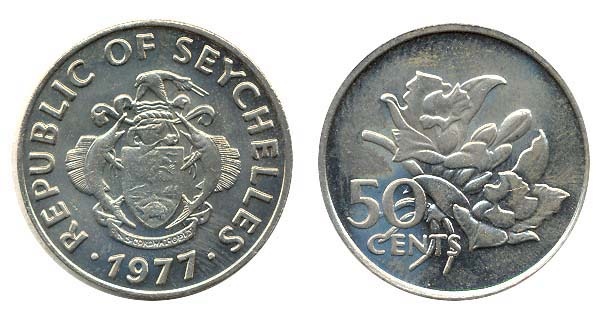 Seychelles Km34(U) 50 Cents