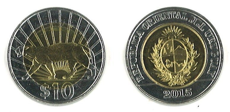 Uruguay Km134(U) 10 Pesos Uruguayos