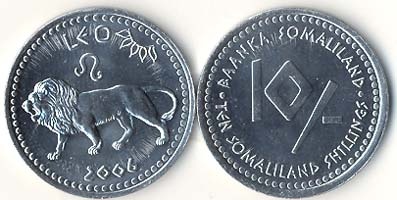 Somalilandkm13(U) 10 Shillings Leo