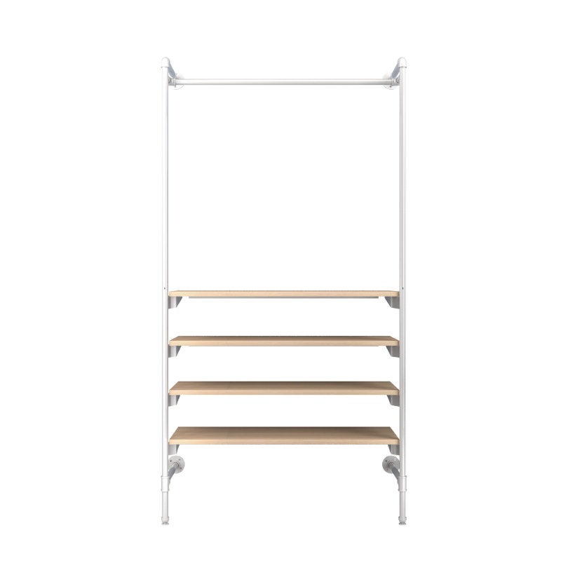 Pipeline Outrigger Kit With Hang Rail And Four Wood Shelves