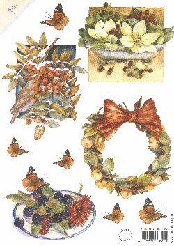 Mattie Print - Birds & Wreath