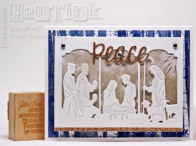 Frantic Stamper Precision Die - Triptych Nativity Card Panel