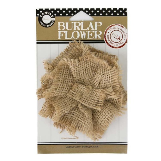 Canvas Corp Burlap Flower