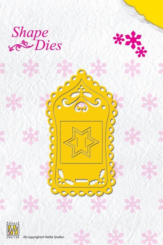 Nellie's Choice Shape Die - Christmas Label