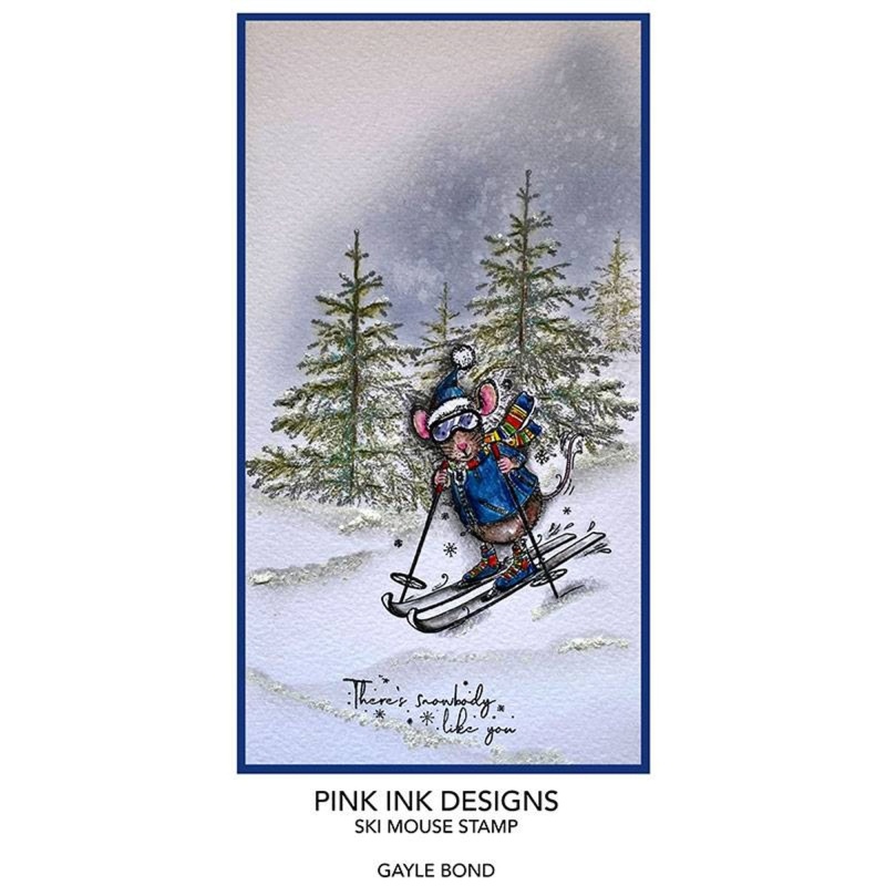 Pink Ink Designs Ski Mouse A7 Clear Stamp
