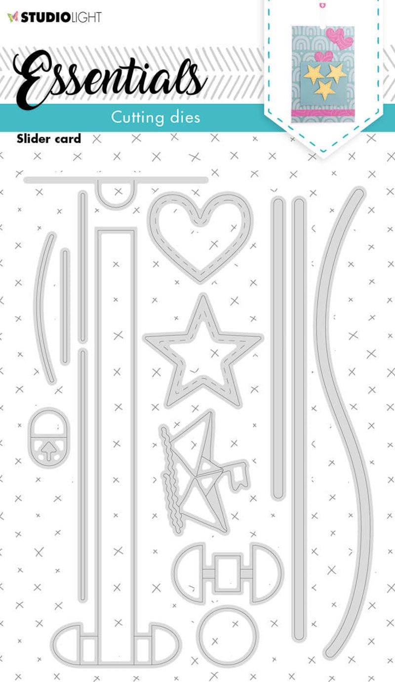 Sl Cutting Die Slider Card Essentials 95X135x1mm 1 Pc Nr.167