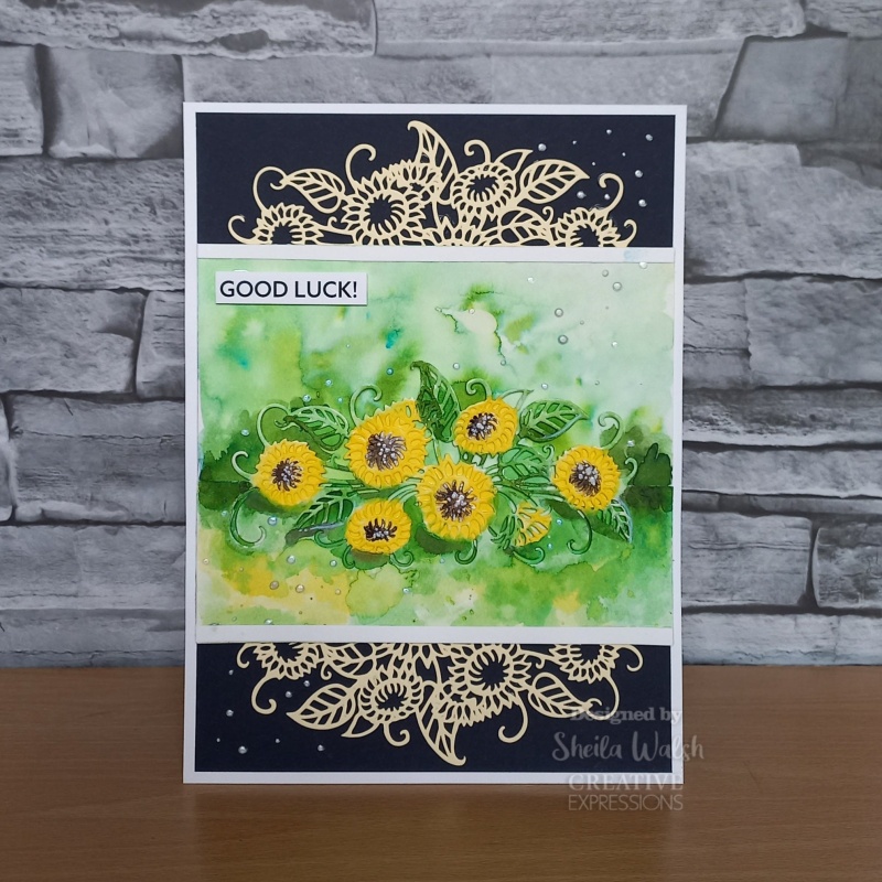 Creative Expressions Paper Cuts Wild Sunflower Edger Craft Die