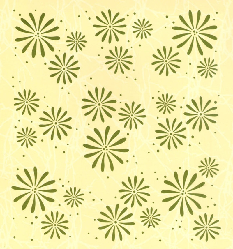 Embossing Folder Background Flowers 6" X 6.5"