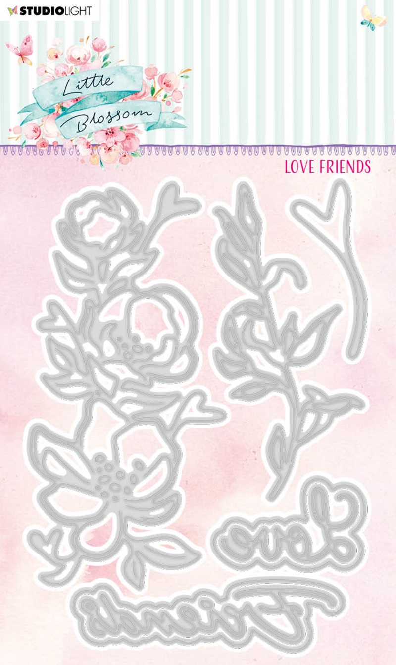 Sl Cutting Die Love Friends Little Blossom 102X150x1mm 1 Pc Nr.197