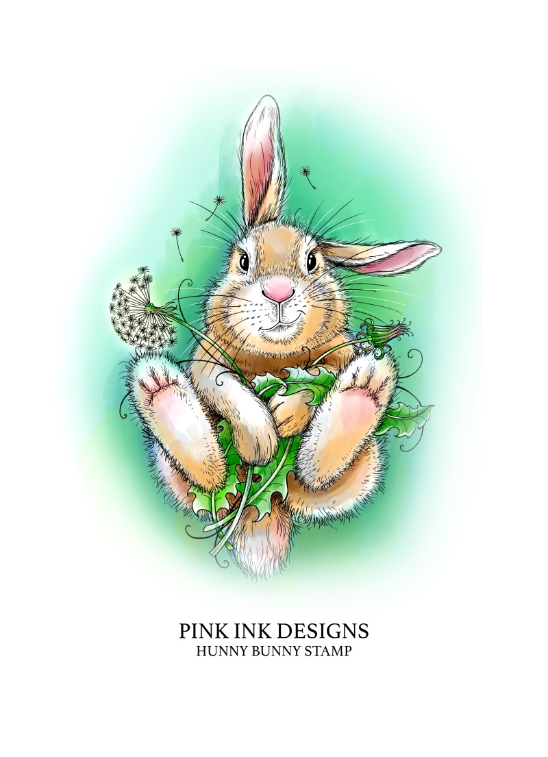 Pink Ink Designs Hunny Bunny A5 Clear Stamp