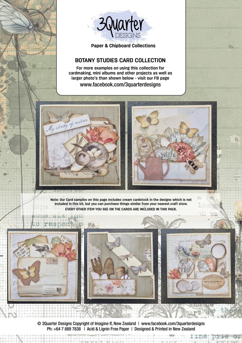 3Quarter Designs Botany Studies Card Collection