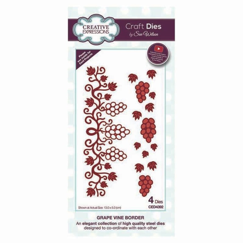 Dies By Sue Wilson Frames & Tags Collection Grape Vine Border